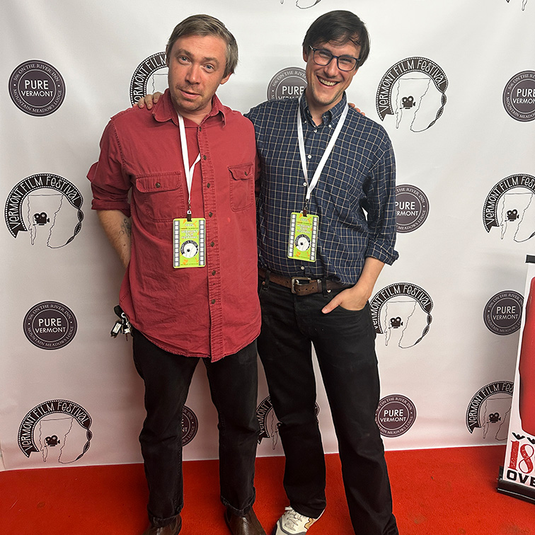 Dory and Wyndham at the Vermont Film Festival